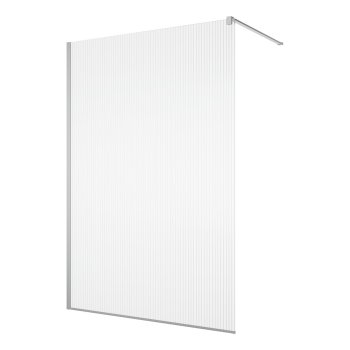 Душевая перегородка RONAL Easy, walk-in, 120×200 см, стекло Lina 8 мм, профиль полированный глянец
